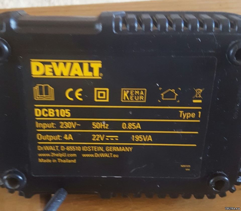 Schematic dewalt dcb105 charger battery